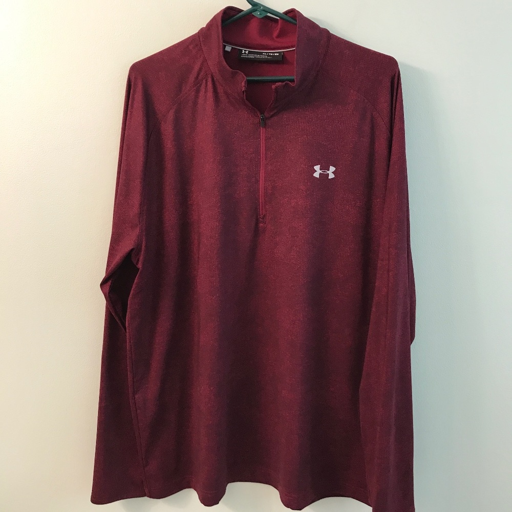 Under Armour burgundy long sleeves shirt